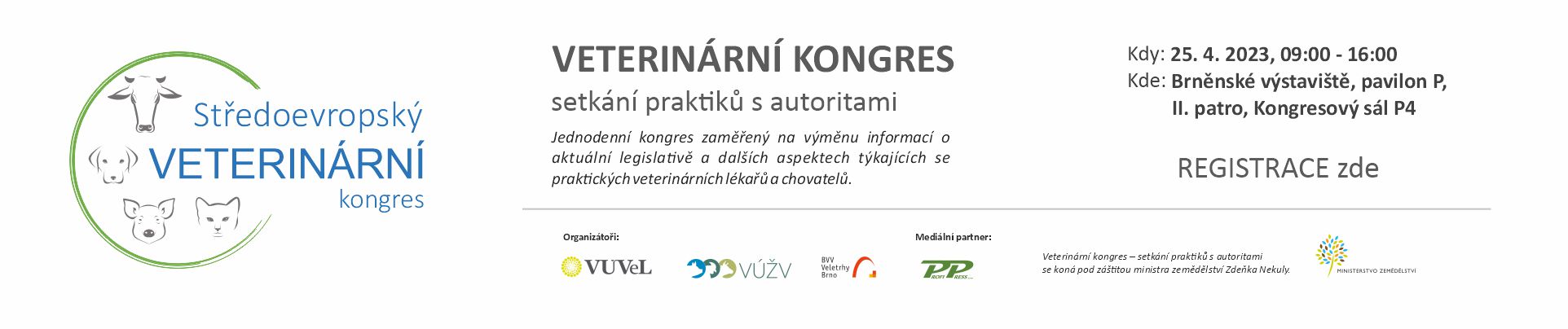 uvodní panel registrace vet. kongres